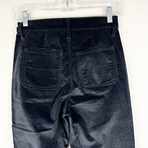 NWT Old Navy Extra High-Waisted Velvet Trouser Flare Pants Black Size 0 Office - Picture 11 of 16
